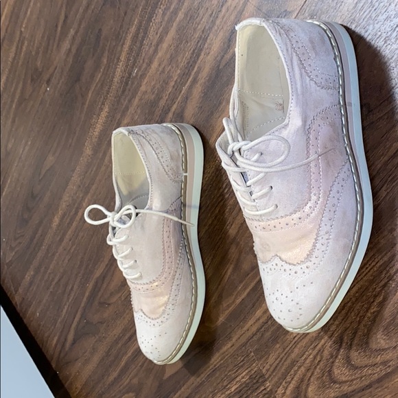 ROSE GOLD PINK SUEDE SHOES - Picture 5 of 10